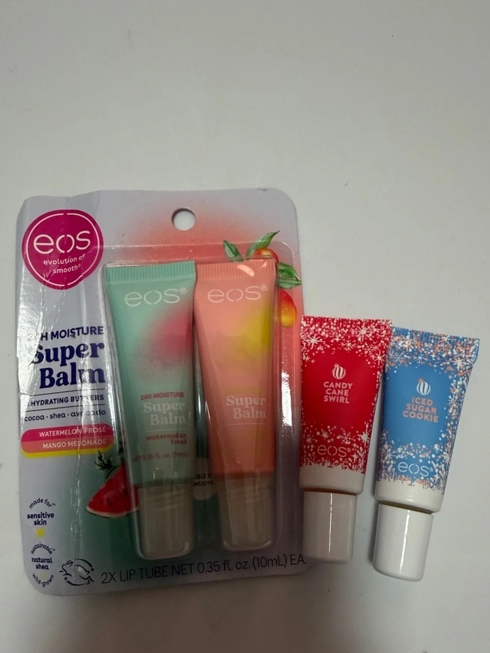 💎 eos Super Balm & Seasonal Lip lot